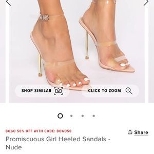 Fashion nova clear heel 6